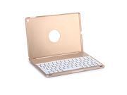 For Apple ipad Air2 Stand Case Cover With LED backlight Wireless Bluetooth Keyboard Gold f8s