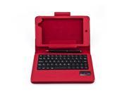 Google 7inch Tablet PC Case with Removable Bluetooth Keyboard for Nexus7 with capacitive pen F27S Red