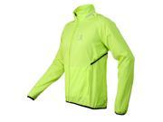 WOLFBIKE Cycling Sports Breathable Reflective Jersey Cycle Clothing Long Sleeve Wind Coat Jacket Bicycle Bike Windbreak Jersey BC231 Green