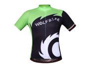 WOLFBIKE Unisex Bike Jersey cycling jersey shirt sleeve Cycling wear Ciclismo shirts BC224 Green
