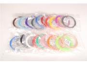 20 colors 3d printer filament PLA 1.75mm 1kg plastic Rubber Consumables Material