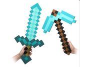 Frozen Pokemon Game Toys Antion figure Mosaic Minecraft sword pickaxe Minecraft Diamond Sword Pickaxe Foam toys for children