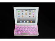 With Colorful Backlit F4S ABS Button Slim Bluetooth Keyboard for iPad 4 3 2 Tablet PC Holster