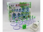 Chinese Medical 12 Cups Vacuum Body Cupping Set Portable Massage Therapy Kit