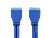 0.5M 2FT USB 3.0 Motherboard 20 Pin Male to Pin Male Extension Cable Cord