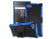 Z5 Mini Tire Case Grain 2 In 1 Silicone Slim Armor TPU Stand Shockproof Hybird Back Cover for Sony Z5 Mini Xperia Z5 Compact