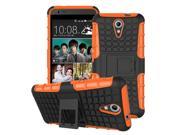 2 in 1 TPU PC Shockproof Hybrid Rugged Armor Case with Kickstand for HTC Desire 620