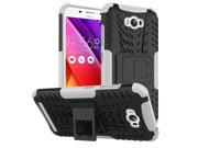 Armor Heavy Duty Hard Cover Case for Asus Zenfone Max ZC550KL Tire Style Tough Rugged Dual Layer Hybrid Kick Stand Case