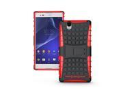 Heavy Duty Strong Silicone Cover for Sony Xperia T2 Ultra Stand Armor Hard Case PC TPU Shock Proof