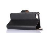 Genuine Leather Wallet Case with Card Slot for Apple iPhone 5C Phone Bag Cover Stand