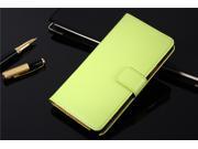 Genuine Leather Wallet Case with Card Slot for Samsung Galaxy S6 Phone Bag Cover Stand