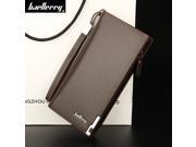 Baellerry Business Men s Wallets Solid PU Leather Long Wallet Portable Cash Purses Casual Standard Wallets Male Clutch Bag