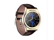 Smart Watch X10 Fullly Rounded Suppors tHeart Rate Monitor Bluetooth 4.0 Real Leather Smartwatch