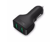 CC S3 2 Port Car Charger 24W 4.8A Output for iPhone 6S 6 6 Plus iPad Air 2 mini 3 GalaxyS6 S6 Edge Edge Note 5 and more