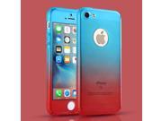 360 Degree Gradient Front Back Full Body Protective Skin Case Cover for fundas iPhone 6 Plus 6S Plus 5.5 Inch Covers with Tempered Glass Film