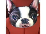 30*22cm Creative 3D Animal Car Seat Neck Rest Cushion Headrest Pillow with Carbon Bag Living Room Sofa Nap Pillow