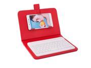 Universal Wireless Bluetooth Keyboard with Bracket Stand Cover Case for 4.5~6.5 Inch Mobile Phone