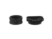 JJC LH-CP18 Black Metal Lens Hood Filter Adapter For Nikon Coolpix A DX-format point-and-shoot camera replaces Nikon HN-CP18 UR-E24