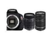 Canon EOS Rebel T3i 600D SLR Camera Body + EF-S 18-135mm IS + EF-S 55-250mm Lens
