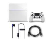 Sony PlayStation 4 PS4 CUH 1115A 500GB Console with DualShock 4 Wireless Controller Glacier White No Game Included