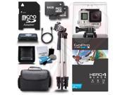 GOPRO HERO4 Black 9PC 128GB Kit Bundle Bag HDMI Card Reader Cleaning Kit New