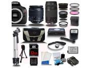 Canon Rebel T5 18 55 75 300 4 Lens Kit 32GB Flash Battery Case Tripod Kit More