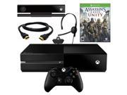 Microsoft Xbox One Black 500GB HD Next Gen Gaming Console Bundle Wireless Controller Heatset HDMI w Assassin s Creed Unity Game Bundle Kit