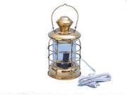 Solid Brass Admiral Nelson Electric Lamp 12"