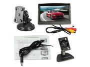 5 Inch TFT LCD Headrest Monitor Car Color Screen Monitor Rear View Monitor Parking Backup Camera DVD Bracket