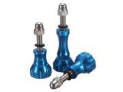 New 3PCS Blue CNC Aluminum Stainless Thumb Knob Bolts Nut Screw Kit Set for Gopro HD Hero 2 and Hero 3