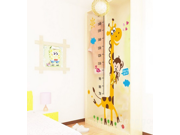 Giraffe Height Measuring Wall Stickers Decorative Wallpaper