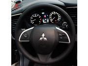 Mitsubishi Outlander 2013 2014 Mirage 2014 ASX Steering Wheel Cover XuJi Car Special Hand stitched Black Genuine Leather Covers
