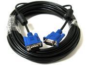 50 FEET FT 15 PIN SVGA VGA M M LCD LED Monitor BLUE Cable 50FT Male to Male