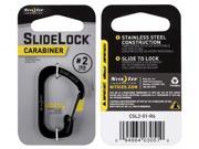 NITE IZE CSL2 01 R6 Locking Carabiner Clip Black 1 3 32 in