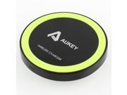 Aukey Wireless Charger Charging Pad Station Qi-Enabled for Phones and Tablets - Powered by AC Adapter or USB Port (AC adapter is not included) ? Black