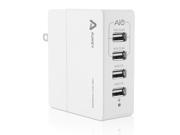 Aukey Multi Port USB Wall Charger Charging Station Portable Power Adapter (30W 5V/6A 4 Port) for Cellphone and Tablets, Bluetooth Speakers and and Most USB-Powe