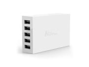 Aukey Multi Port USB Charger Charging Station USB Wall Charger (40W 5V/8A 5 Ports) for Cellphone and Tablets, Bluetooth Speakersand and Most USB-Powered Devices