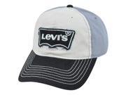 UPC 020841103753 product image for Levis Famous Denim Logo Stitched Garment Wash Sun Buckle Tricolor Grey Hat Cap | upcitemdb.com