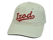 UPC 804371571080 product image for IZOD Clothes Brand Classic Script Logo Garment Wash Sun Buckle Beige Hat Cap | upcitemdb.com