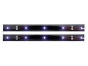 2 Blue Adhesive LED Light Strips with Control Unit
