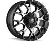 Mayhem 8015 Warrior 18x9 8x180 -12mm Black/Machined Wheel 