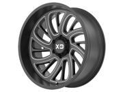 XD Series XD826 Surge 20x12 6x139.7 -44mm Black/Milled Wheel