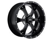 SOTA Offroad 561DM Novakane 20x9 6x139.7 6x5.5 0mm Black Milled Wheel Rim