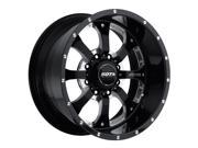 SOTA Offroad 561DM Novakane 20x9 8x165.1 8x6.5 0mm Black Milled Wheel Rim