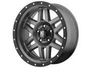 XD Series XD128 Machete 18x9 5x127 -12mm Gray/Black Wheel 