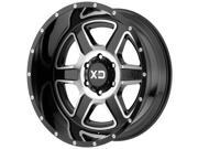 XD Series XD832 18x9 8x165.1 +18mm Black/Machined Wheel Rim