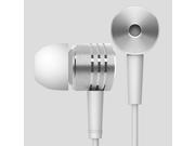 Original Silver Xiaomi 2nd Piston Earphone Headphone Headset Earbud with Remote Mic for Smartphone Silver