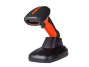 Netum NT 1209 Waterproof and Quakeproof USB Wireless 1D Laser Barcode Scanner With Memory Orange WITH STAND Fast Ship From US