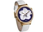 Huawei Watch with SWAROVSKI Diamonds White Italian Leather Strap Smartwatch