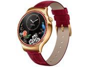 Huawei Watch with SWAROVSKI Diamonds Red Italian Leather Strap Smartwatch